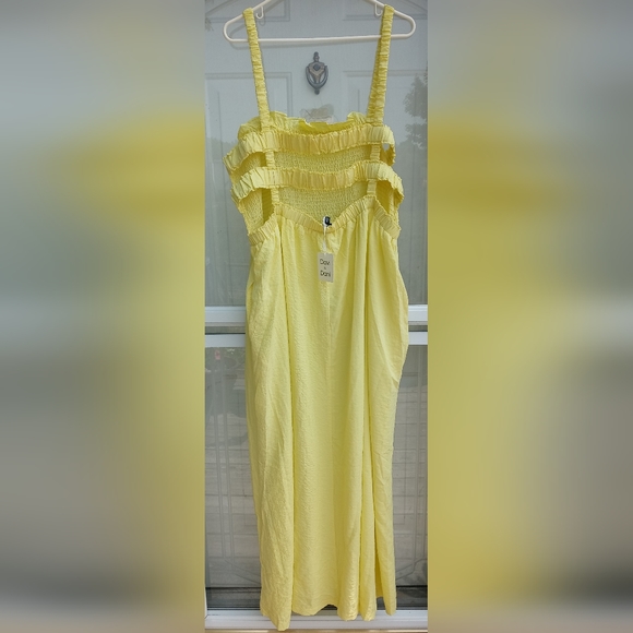 Davi n Dani NWT 3X yellow maxi dress - Picture 4 of 4